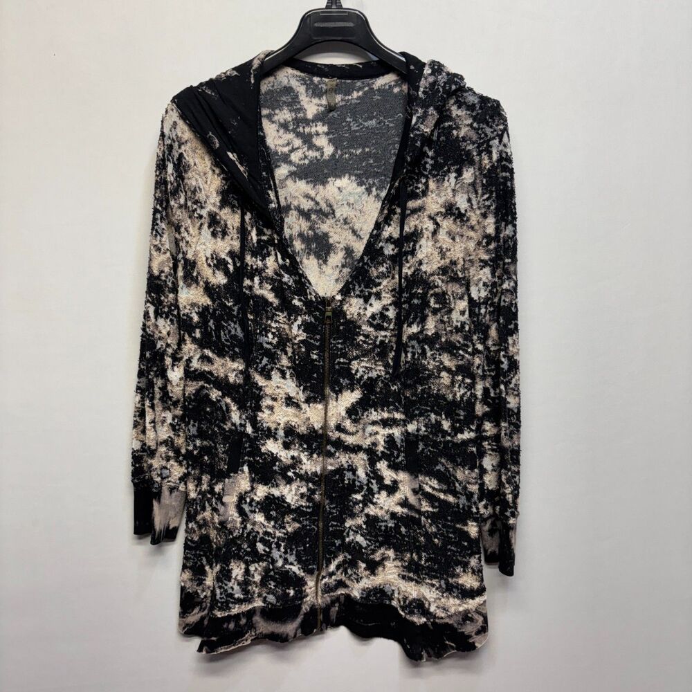 XCVI Women Full Zip Hoodie Sweater Size 2X Cotton C110 -21